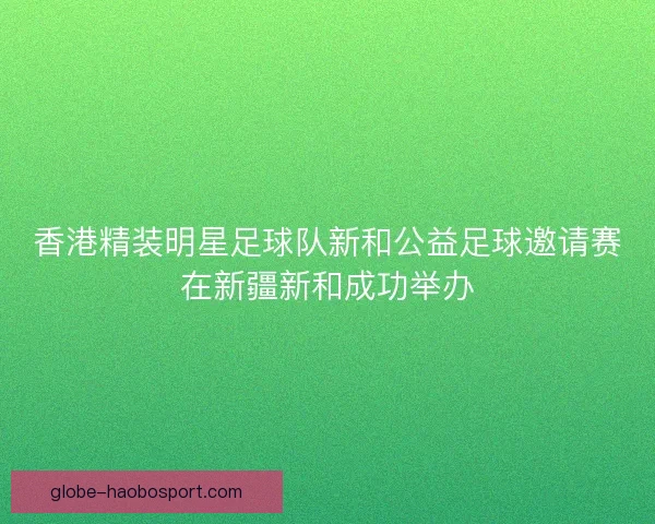 香港精装明星足球队新和公益足球邀请赛在新疆新和成功举办